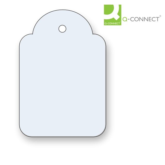 caja 400 etiquetas colgantes qconnect 45x65 mm