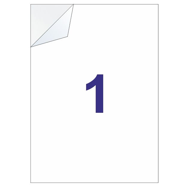 etiquetas adhesiva 210x297 mm hoja entera