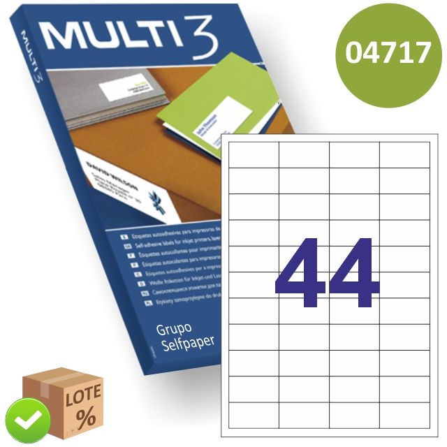 Comprar Etiquetas adhesivas impresora 48.5x254 44X corres APLI 01285