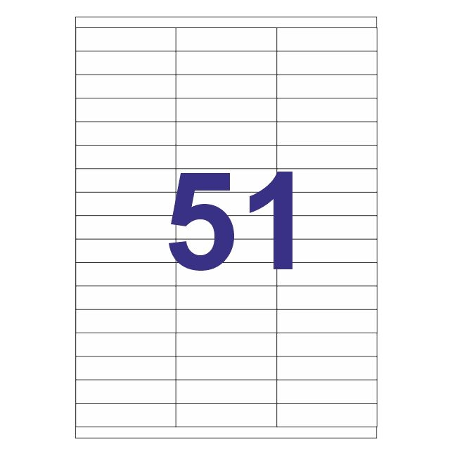 multi3 04720 etiquetas impresora 51x por hoja