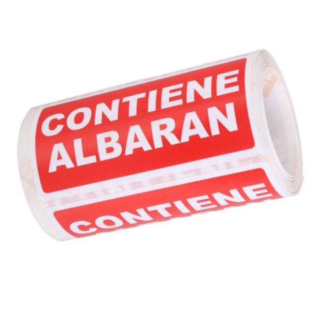 detalle pegatinas contiene albaran apli 00295