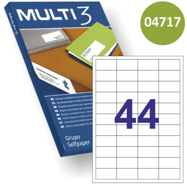 Comprar Etiquetas adhesivas impresora 48.5x254 44X corres APLI 01285