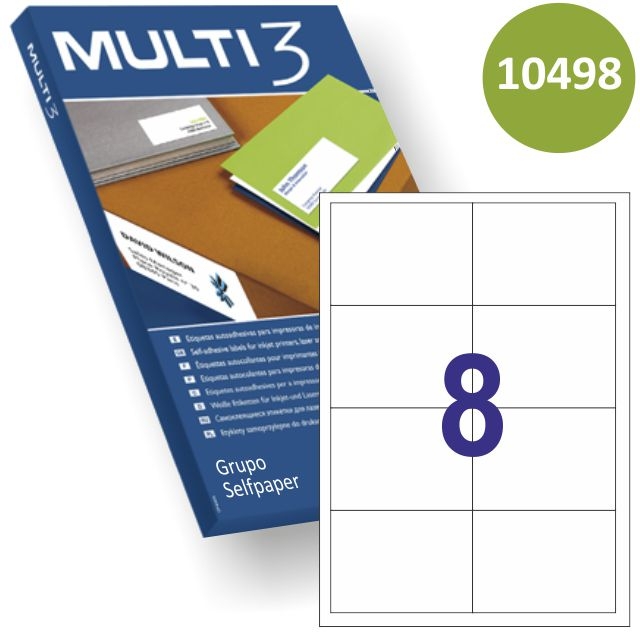 Comprar Etiquetas Impresora A4 Multi3 8x 97x67,7 corresp. Apli 01291