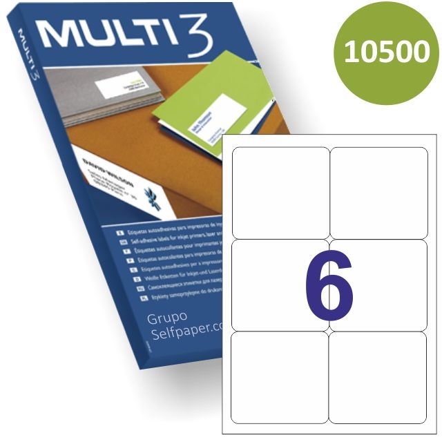 Comprar Etiquetas impresora Multi3 10500, 99,1x93.1 corr. Apli 02421