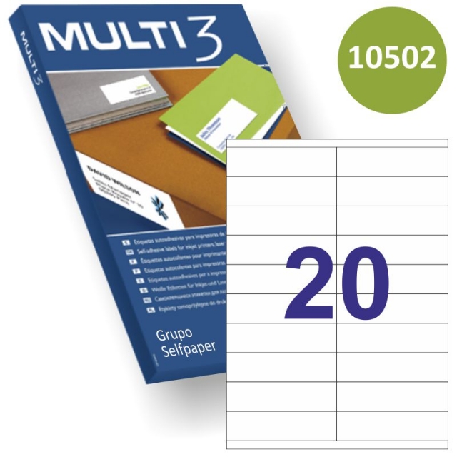 Comprar Etiquetas Impresora Láser Inkjet 105x29 Fiscal - Apli 01299
