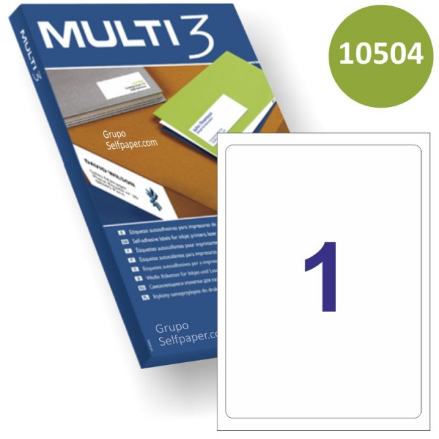 Comprar Etiquetas Multi3 10504, 199.6x289.1mm, Corresp. Apli 02412