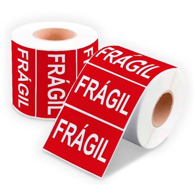 Comprar Rollo de Etiquetas Frágil Q-Connect, 200 uds