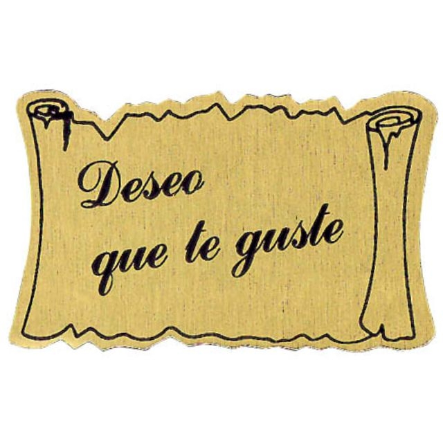 Comprar Rollo Etiquetas Deseo Que Te Guste oro dorado 450 uds