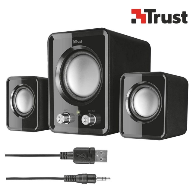 Altavoces 2.1 Trust Ziva USB con Subwofer y 2 satélites