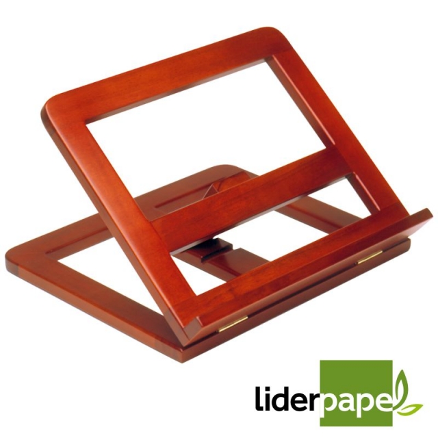 atril de madera sujetalibros plegable