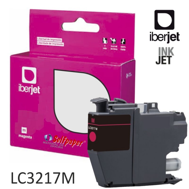 brother lc3217m magenta cartucho tinta compatible