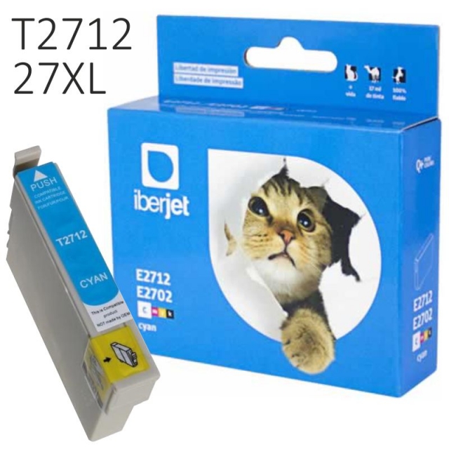 Comprar Cartucho Compatible Epson 27XL T2712C color Cyan