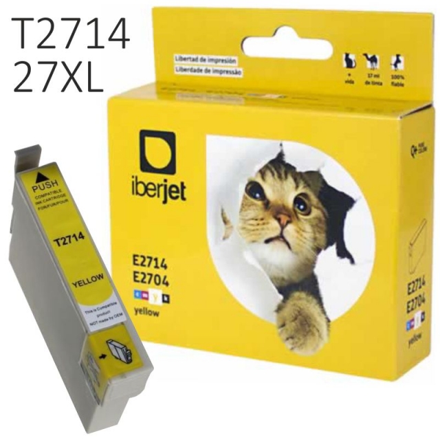 Comprar Cartucho Epson 27XL amarillo compatible T2714