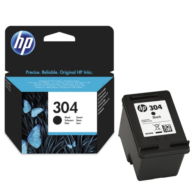 Comprar Cartucho HP 304 Negro, original N9K06AE
