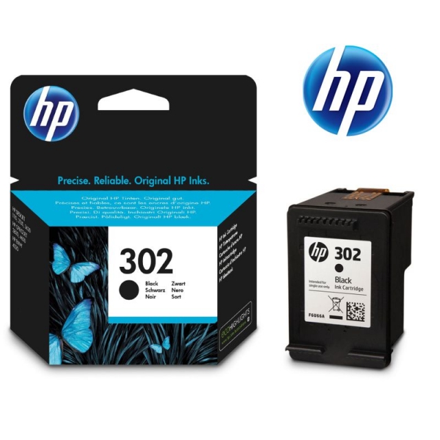 cartucho original hp 302 negro f6u66ae