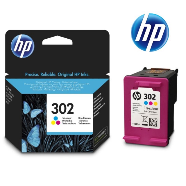 cartucho original hp 302 tri color f6u65e