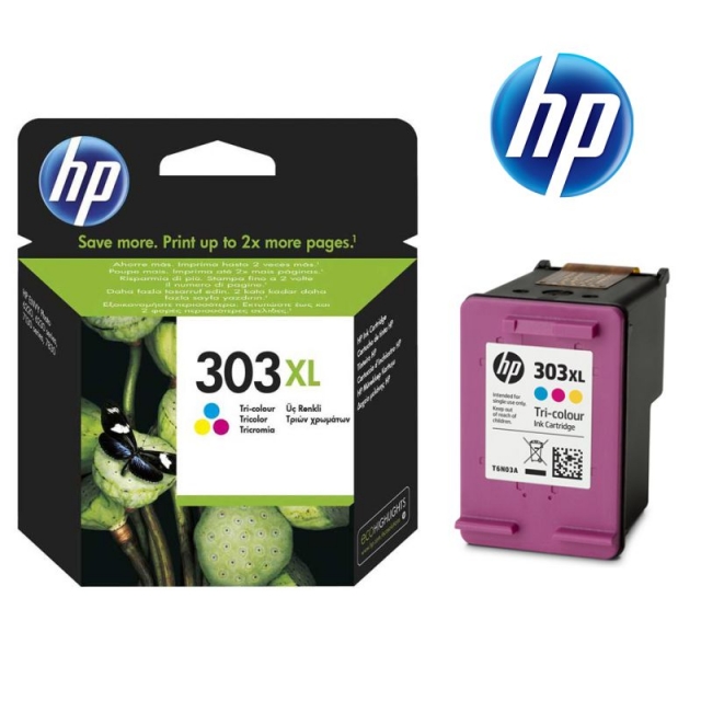 cartucho original hp 303xl tri color t6n03ae