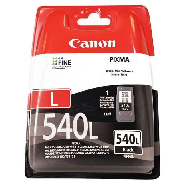 cartucho tinta canon pg 540xl original negro