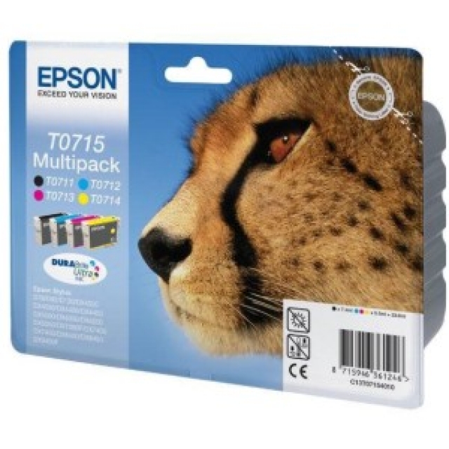 Comprar Pack negro + 3 colores tinta original Epson T0715 C13T071540