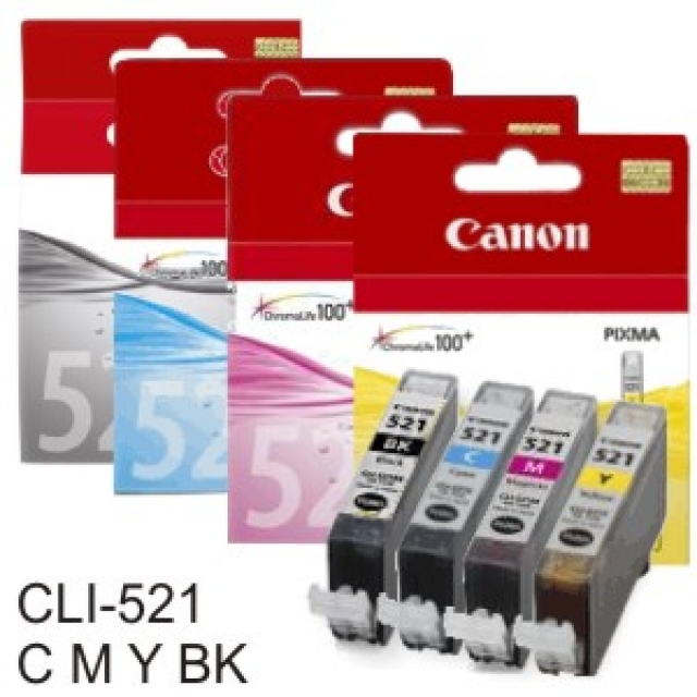 Comprar Cartucho Original Canon CLI-521 C cyan M magenta Y amarillo