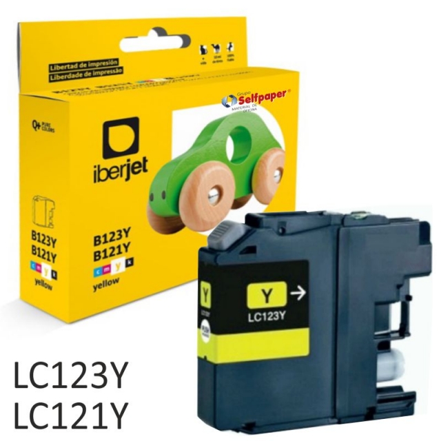 Comprar Compatible Brother LC123Y LC121Y Amarillo 600 páginas