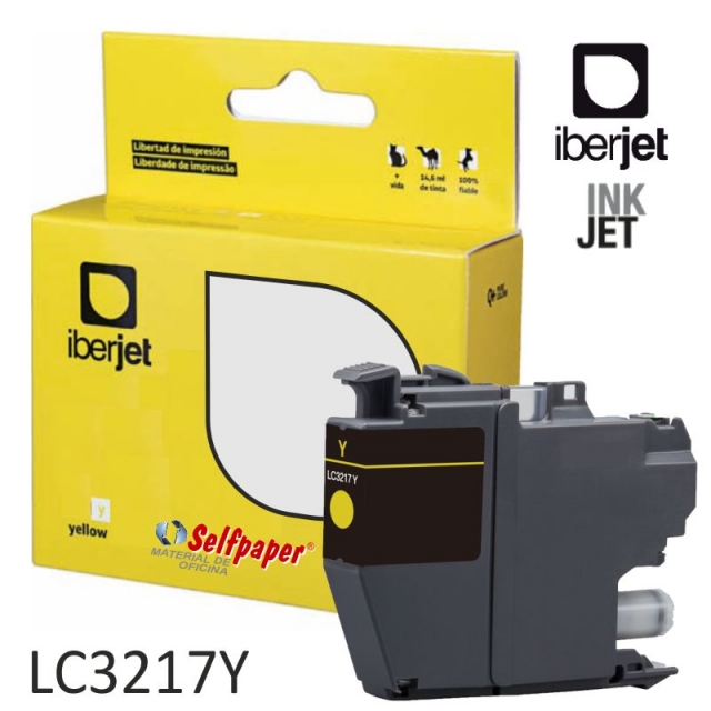 compatible brother lc3217y amarillo cartucho