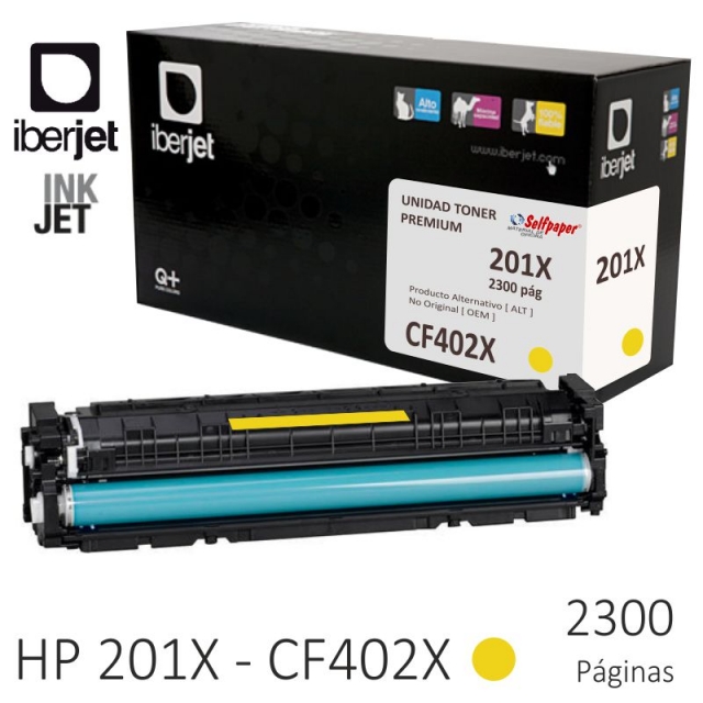 compatible hp cf402x 201x m amarillo toner