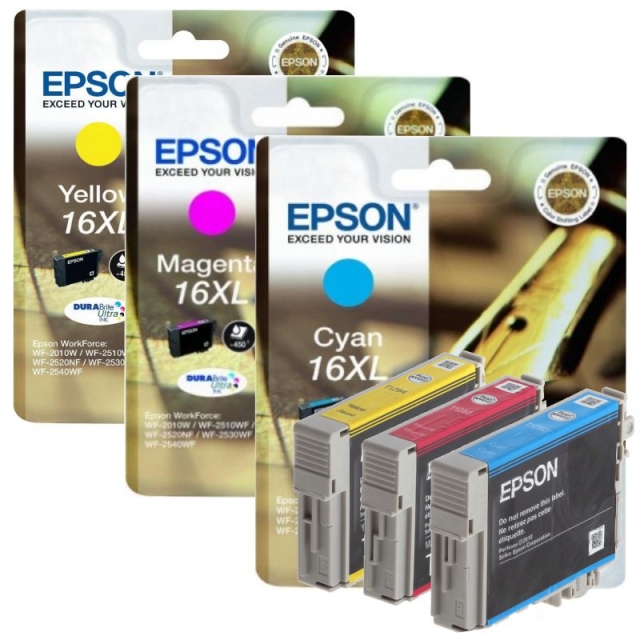 Comprar Epson 16XL cyan T1632, Magenta T1633 o amarillo T1634