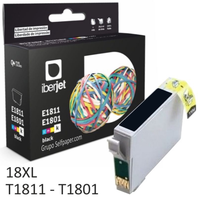 Comprar Epson 18XL compatible T1811, T1801, cartucho de tinta negro