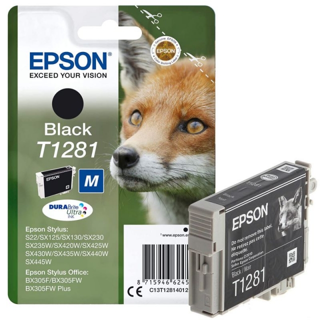 Comprar Epson T1281 Cartucho tinta Negro M 5,9 ml SX420W SX425W