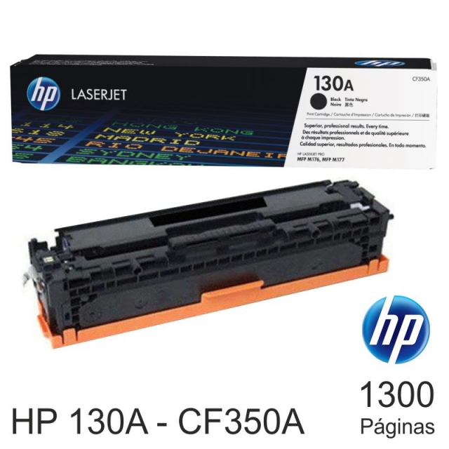 hp 130a cf350 toner original negro laserjet pro