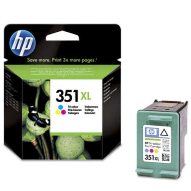 Comprar HP 351 XL, Cartucho de tinta original Tri-color 580 Pág.