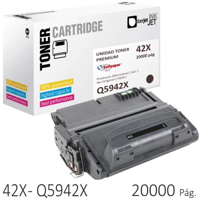 Comprar HP 42X Q5942X toner compatible Laserjet 4250 / 4350 20000 P