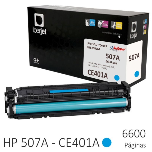 Comprar HP 507A CE401A Compatible Cyan 6600 páginas