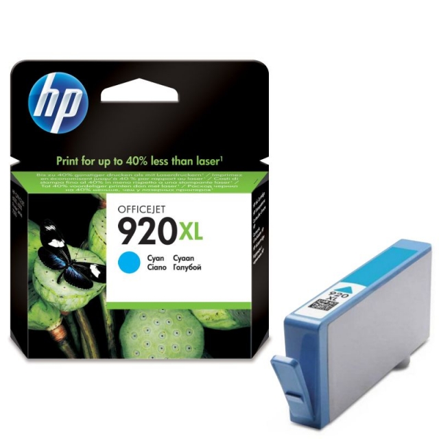 Comprar HP 920XL color Cyan, cartucho de tinta original CD972AE