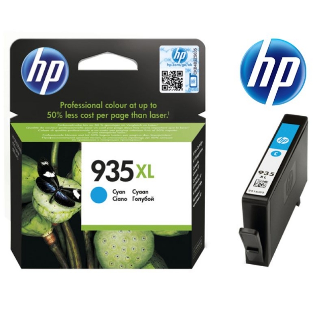 hp 935 xl cyan, cartucho de tinta color cian azul