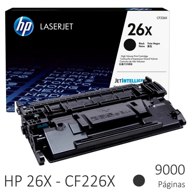 hp cf226x 26x 26a alta capacidad, 9000 pginas