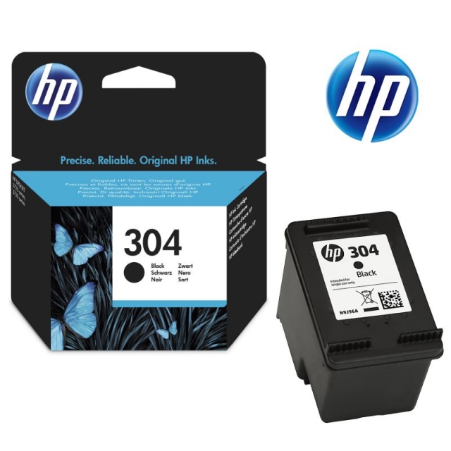 original hp 304 negro, cartucho n9k06ae