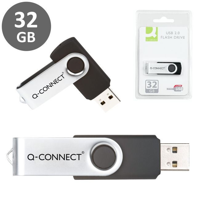 Comprar Pincho de 32 Gigas, Pendrive, memoria Usb 32 GB Q-Connect