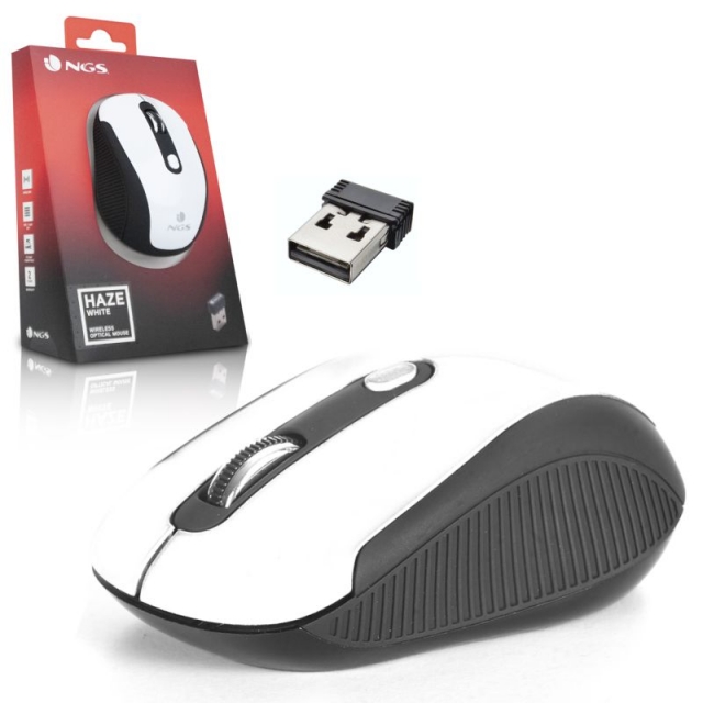 Comprar Raton Inalámbrico sin cable NGS Haze White blanco