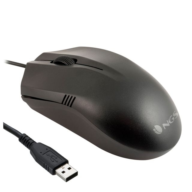 Comprar Ratón NGS Easy Betta cable USB, zurdos y diestros