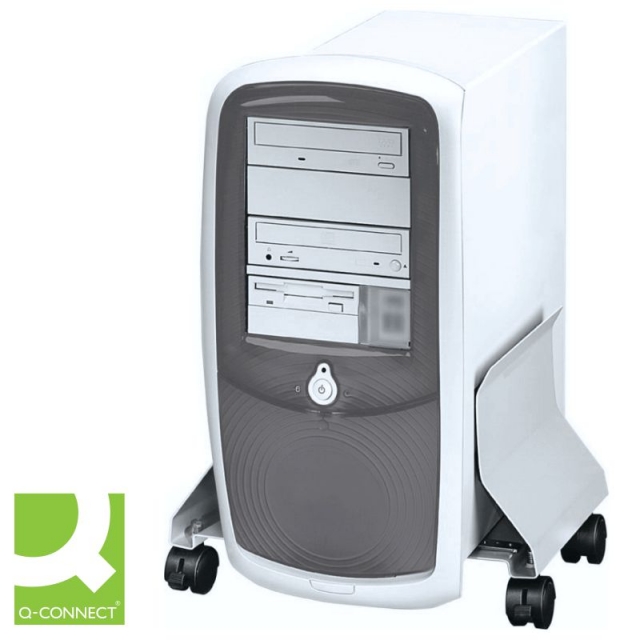 Comprar Soporte CPU torre ordenador, metálico, con ruedas Q-Connect