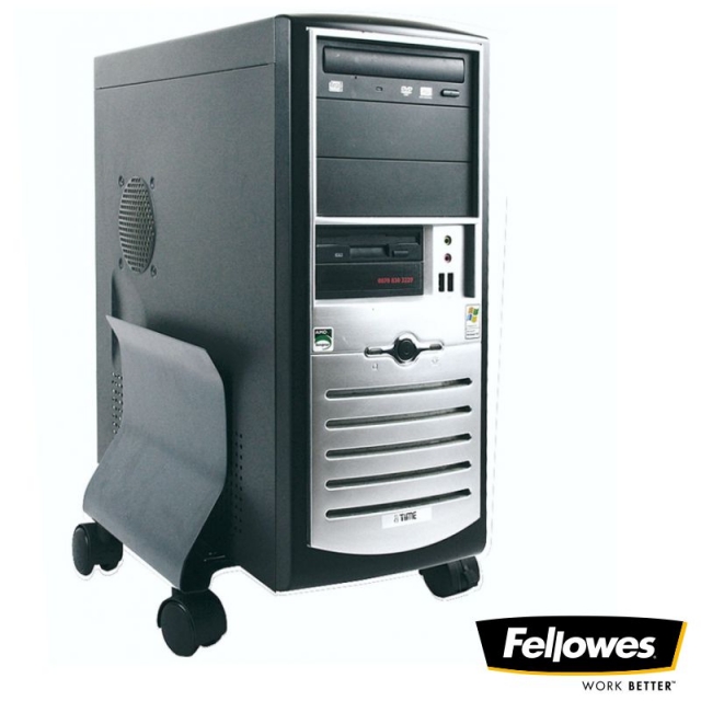 soporte para pc, cpu, ordenador, con ruedas fellow