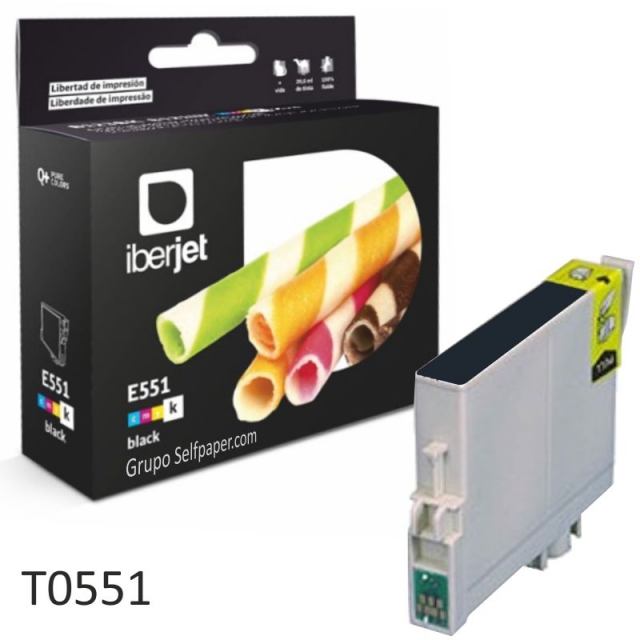 Comprar T0551 cartucho compatible Epson Negro alta capacidad RX420