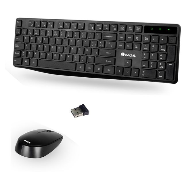 Comprar Teclado + Raton Inalambrico NGS Allure Kit sin cables