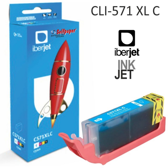 tinta canon cli571xl cyan compatible