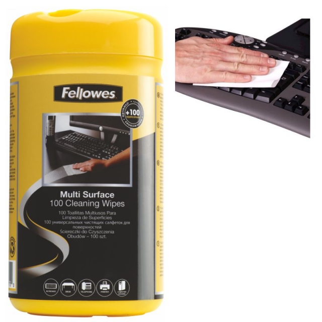 Comprar Toallitas Limpia Superficies Fellowes multiuso