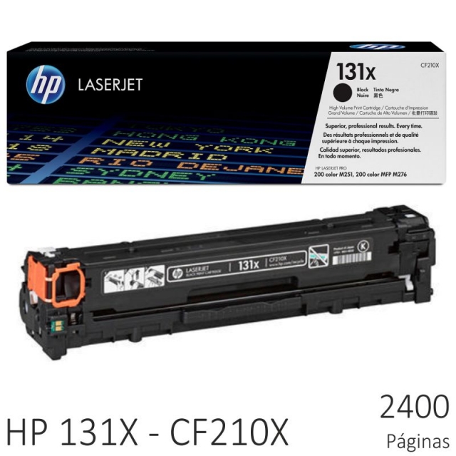 Comprar Toner HP 131X CF210X Negro Laserjet Pro 200