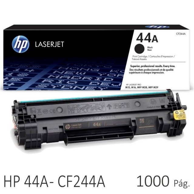 Con Chip CMYBabee 2 Negro CF244A Cartucho de Tóner Compatible para HP CF244A 44A Funciona para HP LaserJet Pro M15a M15w MFP M28a MFP M28w Impresora 