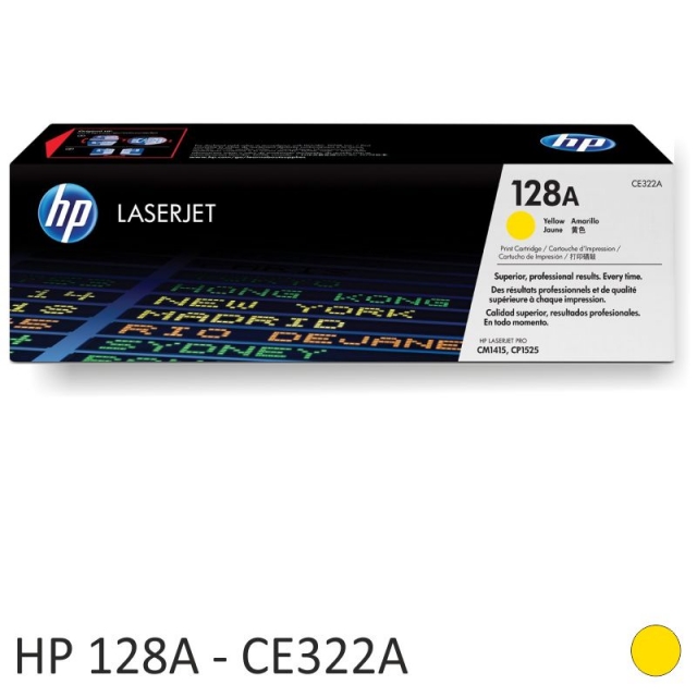 Comprar Toner HP CE322A, original HP 128A color Amarillo